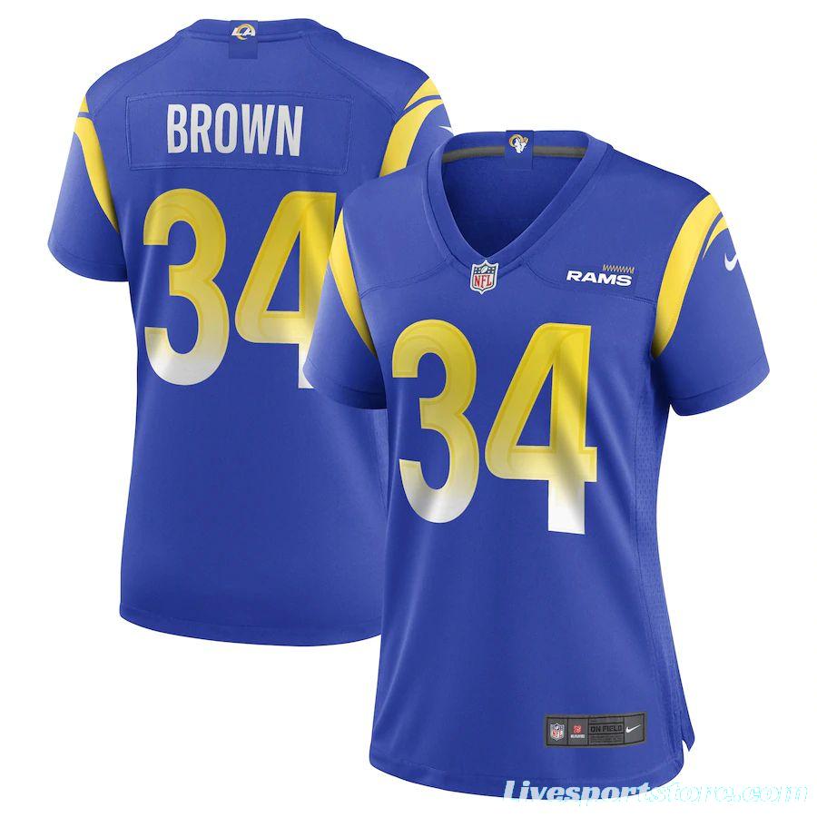 Women's Malcolm Brown Royal Player Limited Team Jersey