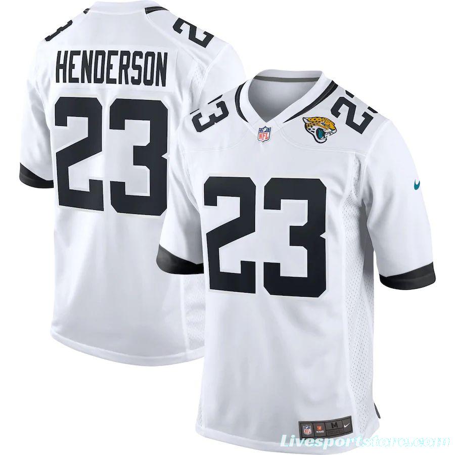 Men's CJ Henderson White Player Limited Team Jersey