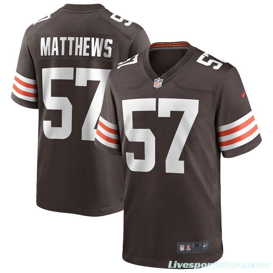 Men's Clay Matthews Brown Retired Player Limited Team Jersey