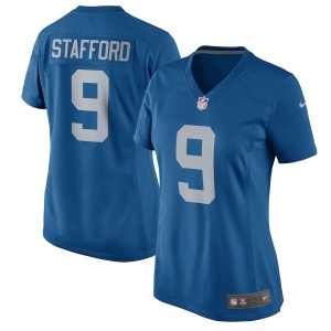 Women's Matthew Stafford Blue 2017 Throwback Player Limited Team Jersey