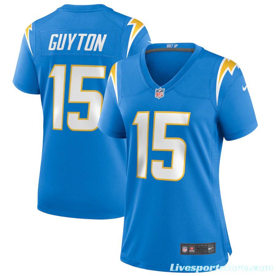 Women's Jalen Guyton Powder Blue Player Limited Team Jersey