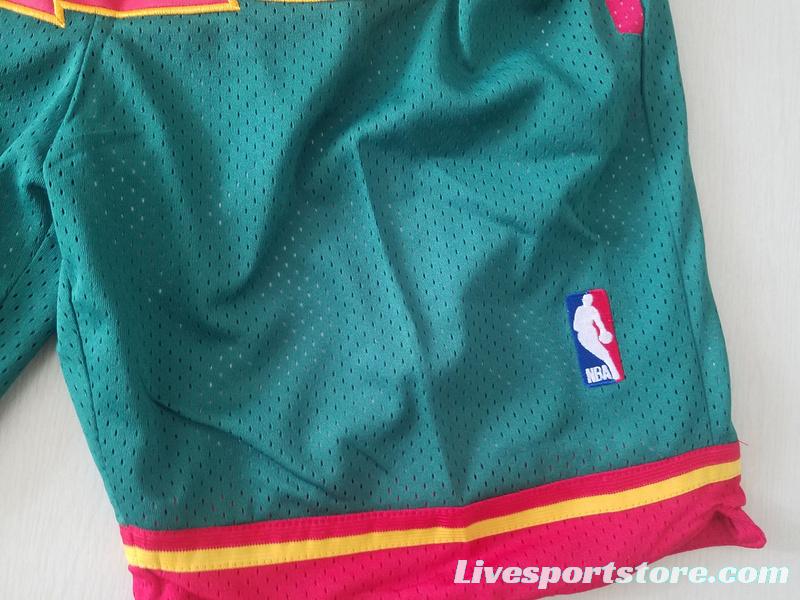 Seattle 1995-96 Throwback Classics Basketball Team Shorts