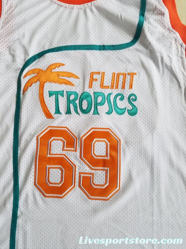 Downtown Funky Stuff Malone Flint Tropics Semi Pro Team Basketball Jersey New