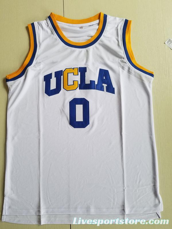 Russell Westbrook 0 UCLA College White Basketball Jersey