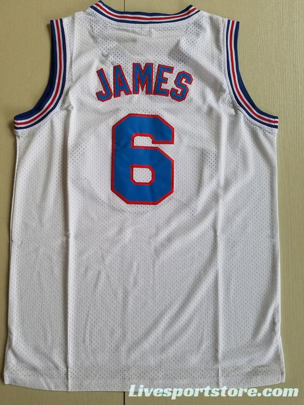 LeBron James 6 Movie Edition White Basketball Jersey