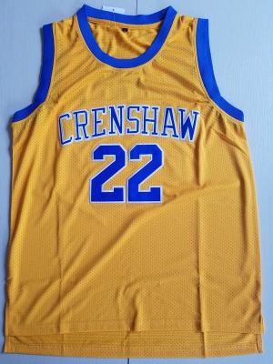 Quincy McCall 22 Crenshaw High School Yellow Basketball Jersey Love and Basketball