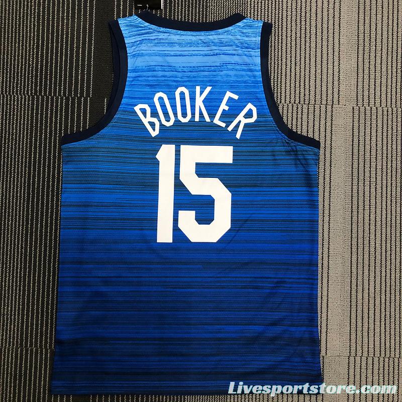 Thai Version Men's Devin Booker Navy USA Basketball Player Jersey