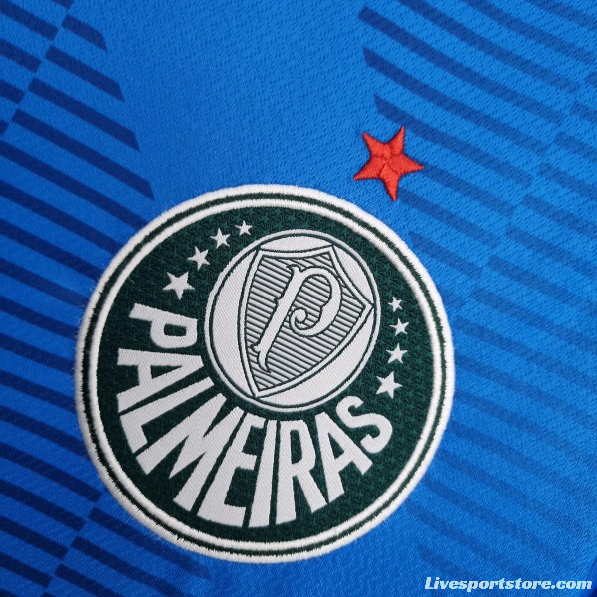 22/23 Palmeiras Goalkeeper Blue Soccer Jersey