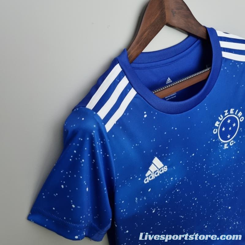 22/23 women Cruzeiro home white Soccer Jersey