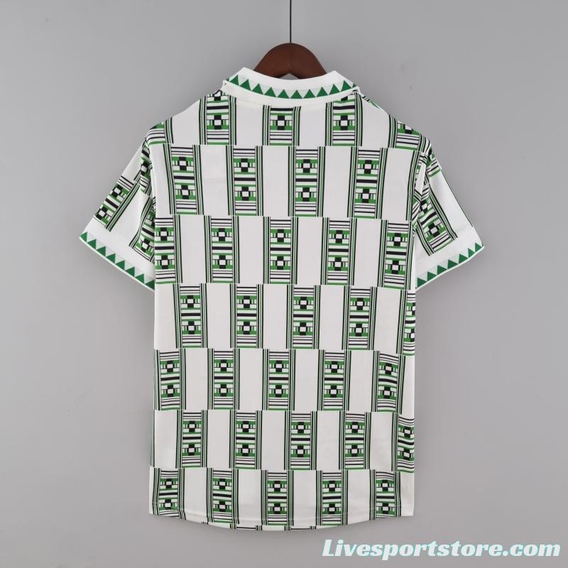 Retro 1994 Nigeria Away Soccer Jersey