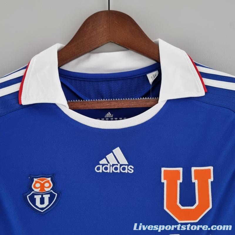 Retro 2011 Long Sleeve Universidad De Chile Home Soccer Jersey