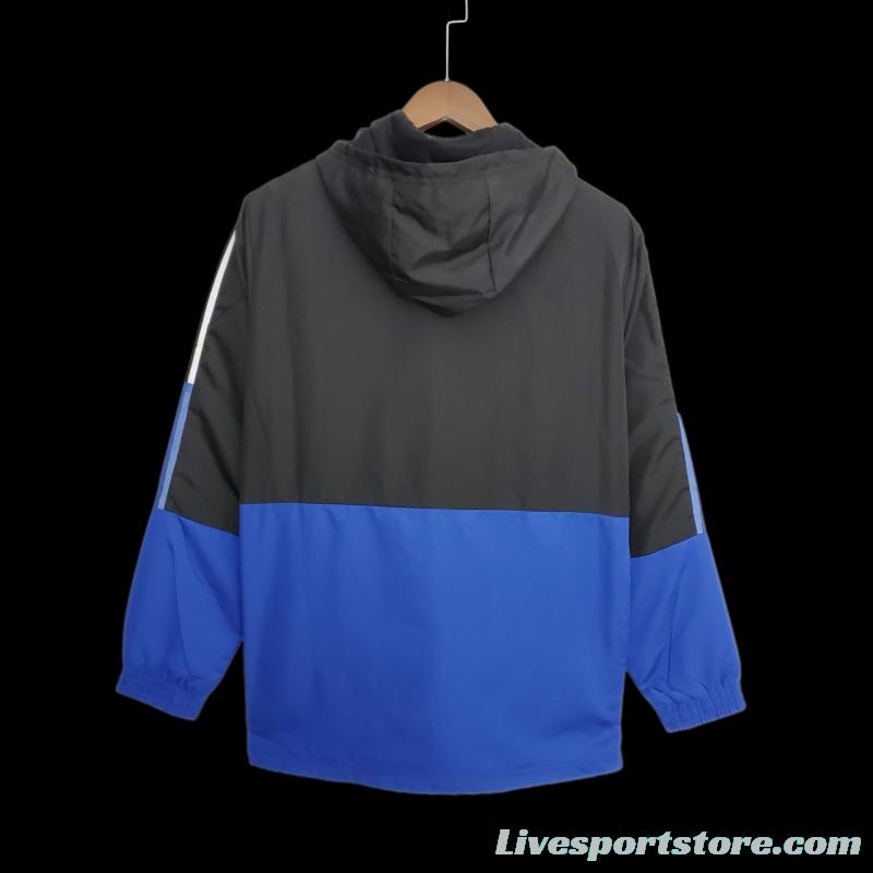 2022 Sao Paulo Windbreaker Black &amp; White Blue 