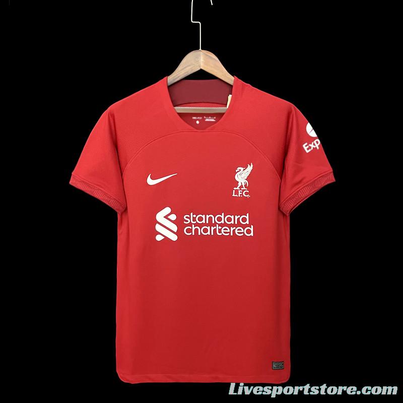 22/23 Liverpool Home  Soccer Jersey