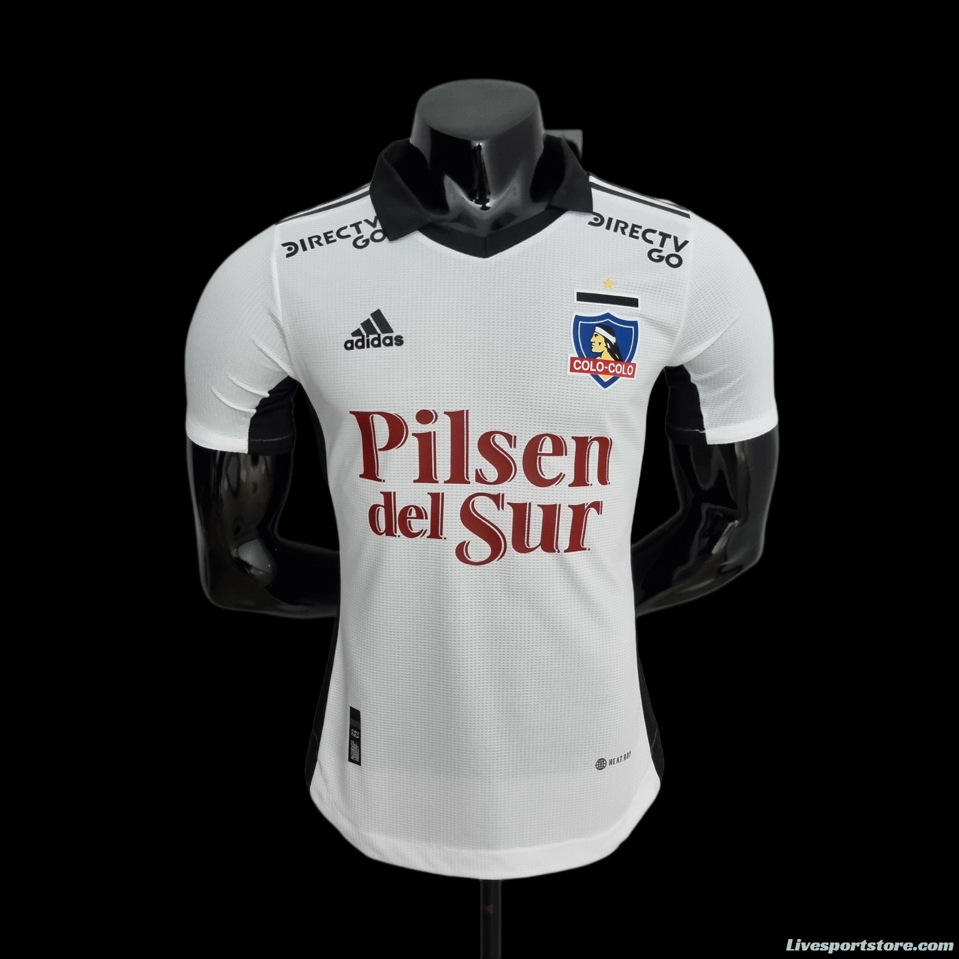 Player Version 22/23 Colo Colo Home Soccer Jersey