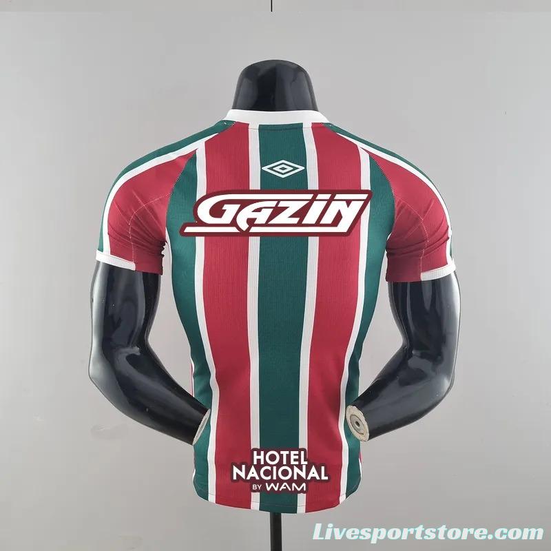 Player Version 22/23 All Sponsors Fluminense Home  Soccer Jersey