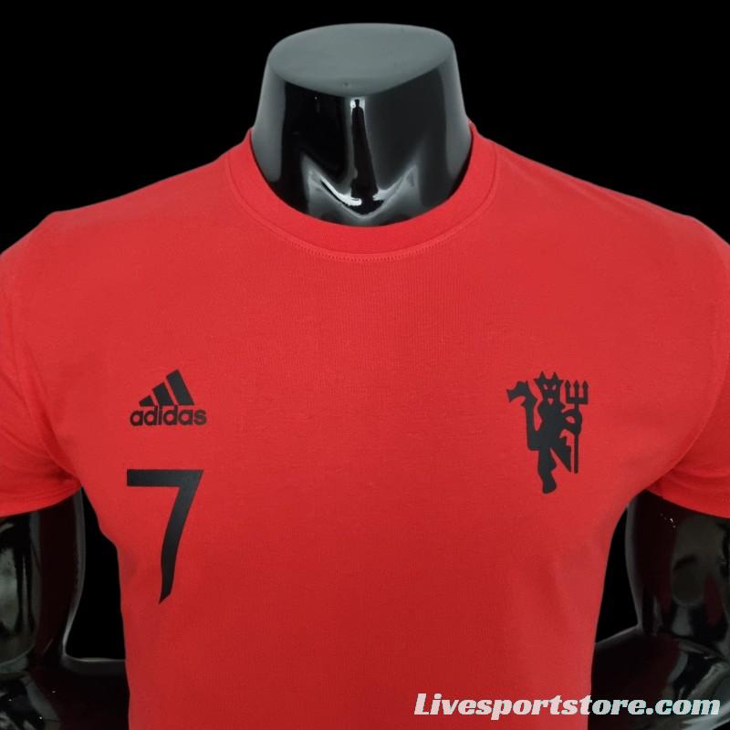 22/23 Manchester United Red T-shirts #0057