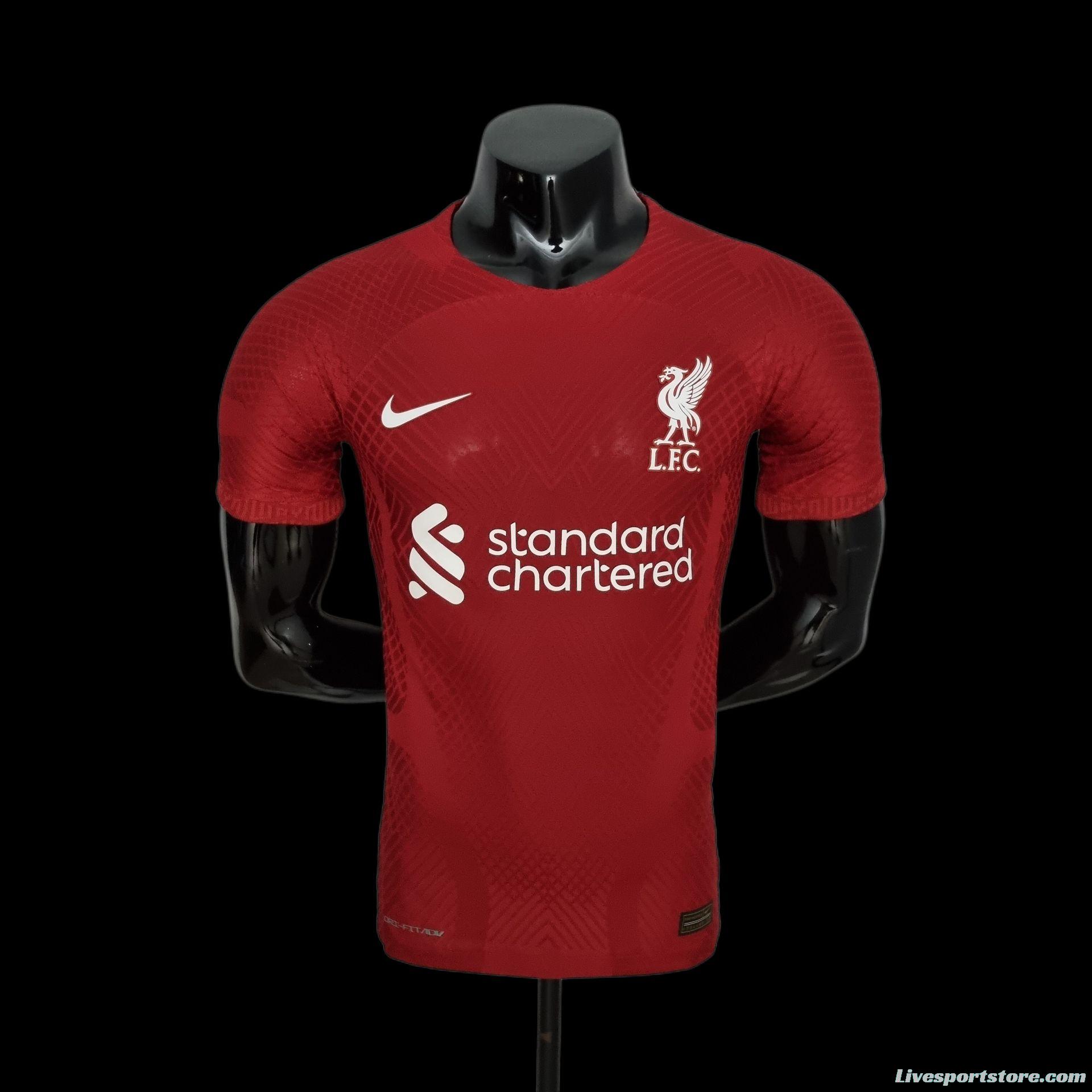 Player Version 22/23 Liverpool Home Soccer Jersey