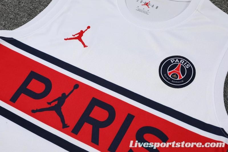 22/23PSG White Red BArsenal Pre-match Training Jersey Vest