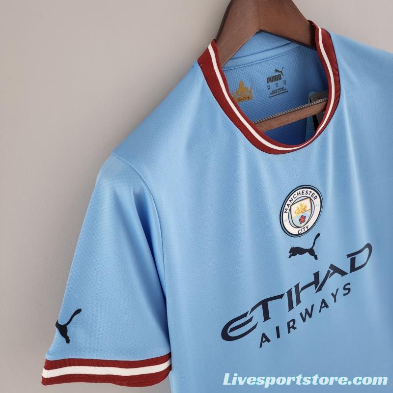 22/23 Manchester City Home Soccer Jersey