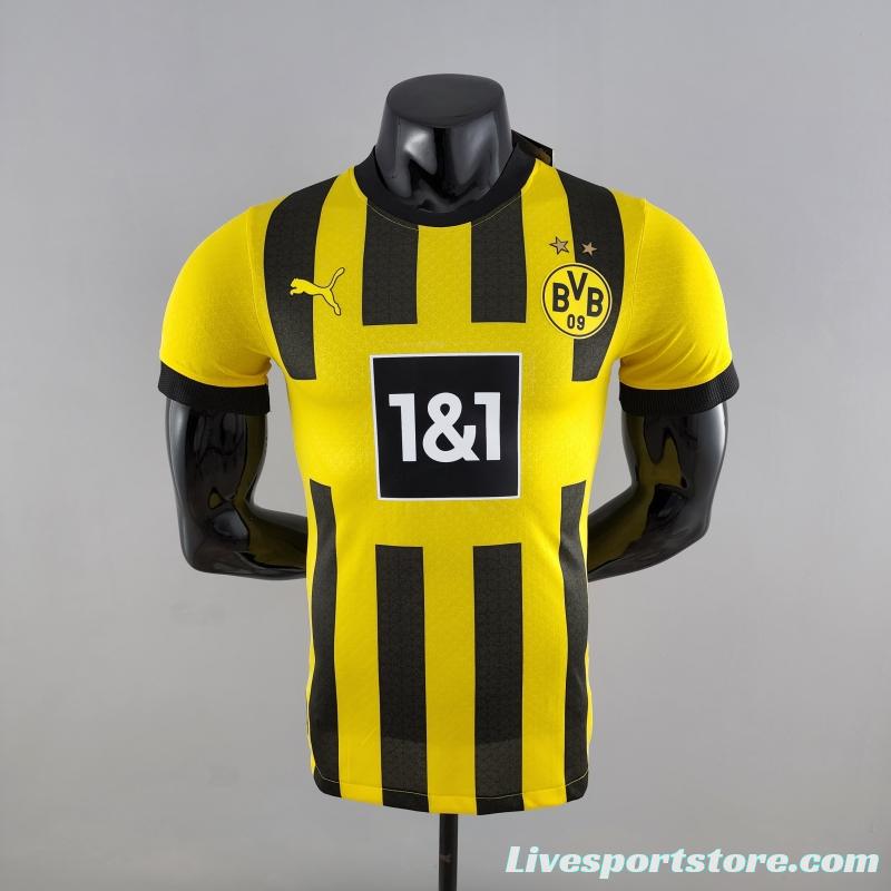 Player Version 22/23 Dortmund Home Soccer Jersey