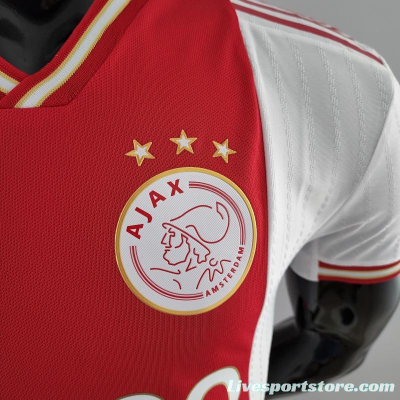 Player Version 22/23 Ajax Home Soccer Jersey