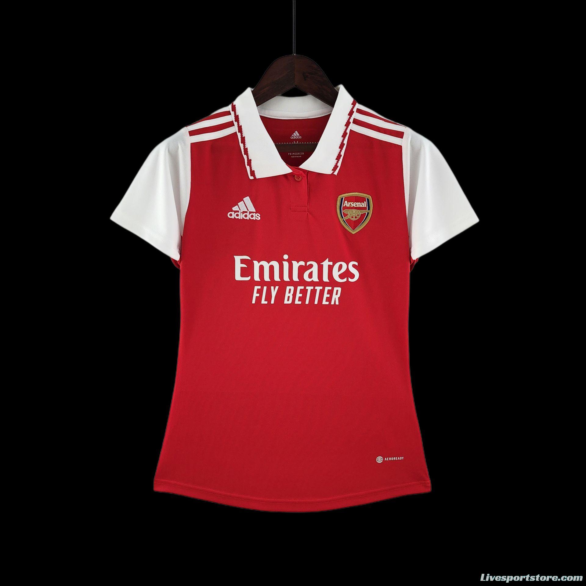 22/23 Women Arsenal Home Soccer Jersey