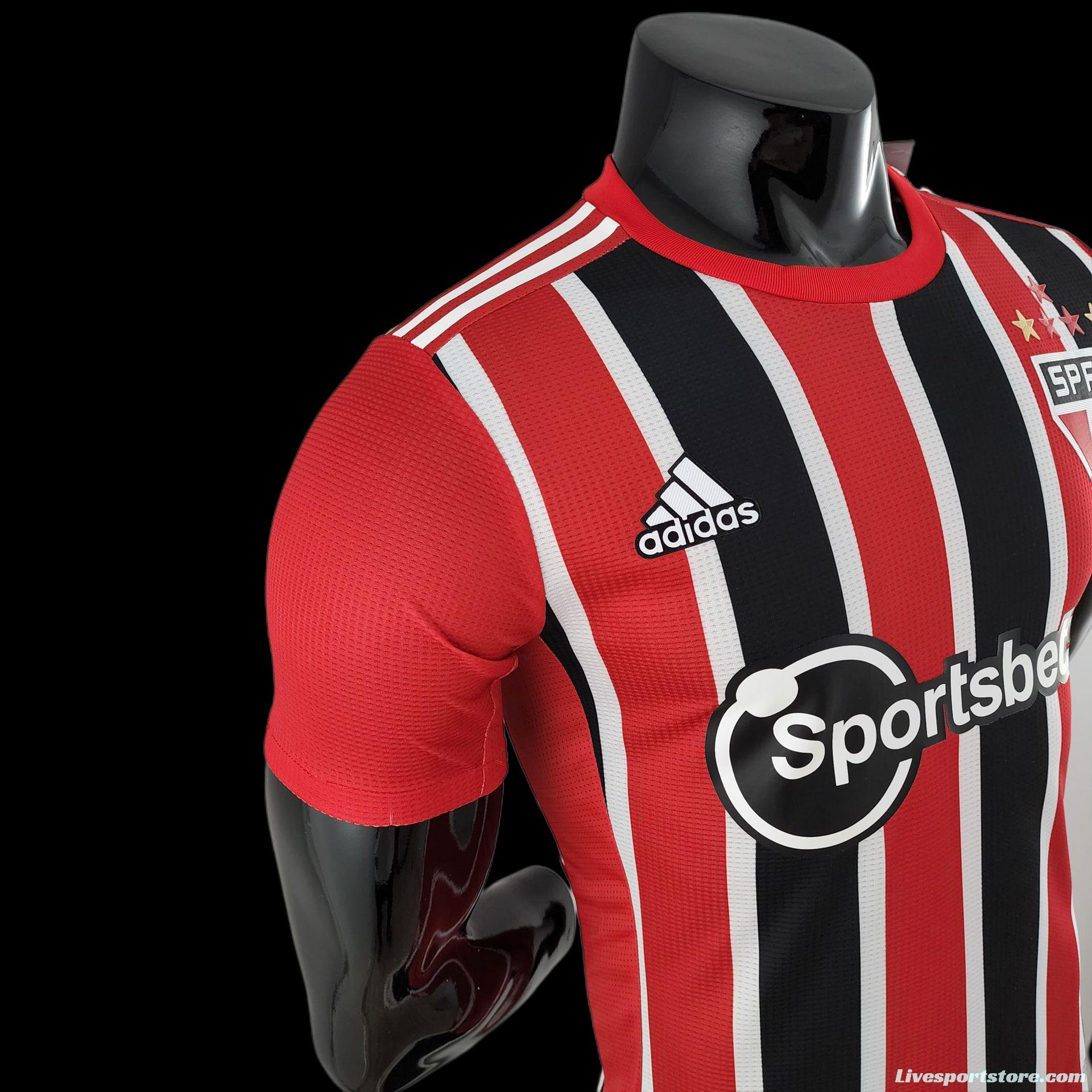 Player Version 22/23 Sao Paulo Away Soccer Jersey