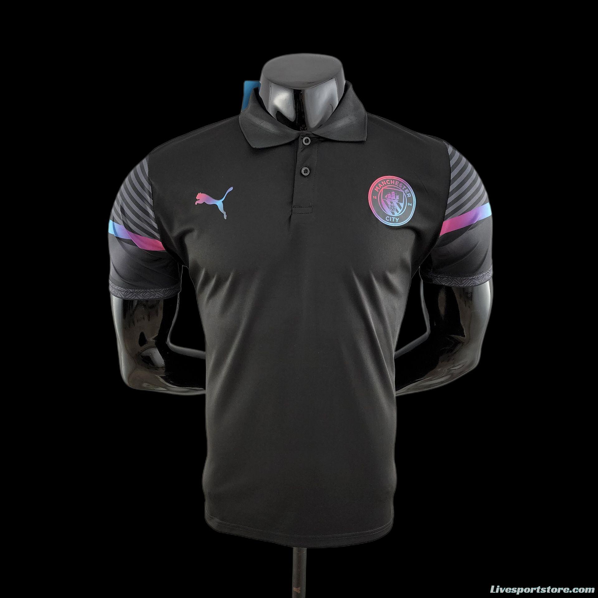 22/23 POLO Manchester City Black Jersey