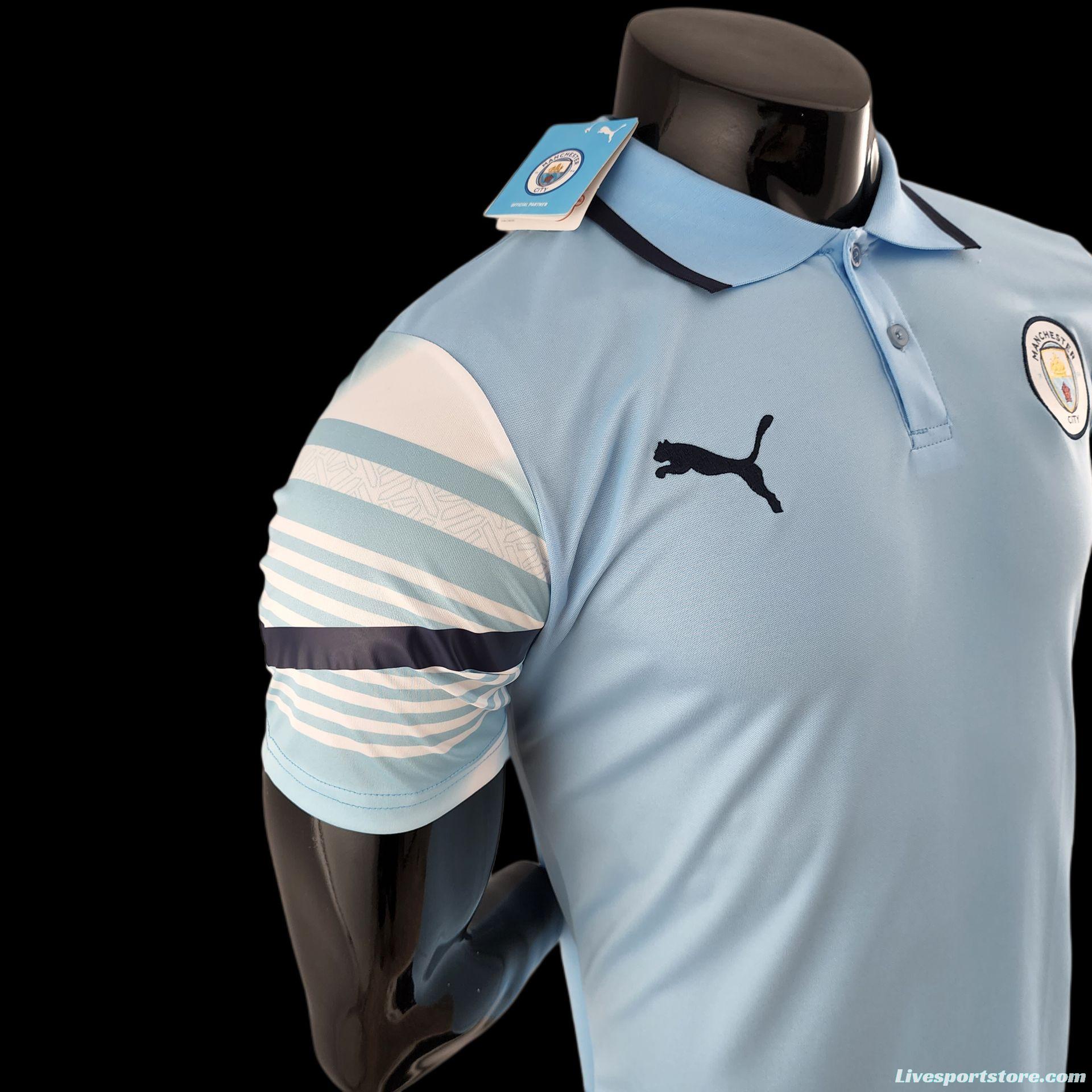 22/23 POLO Manchester City Light Blue Jersey