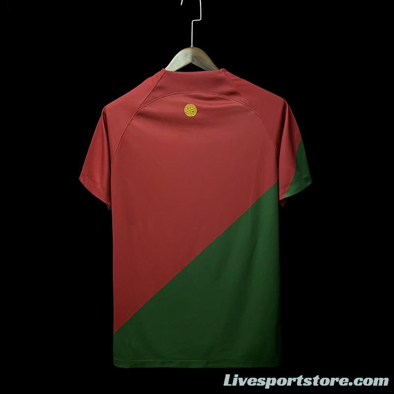 2022 Portugal Home Soccer Jersey