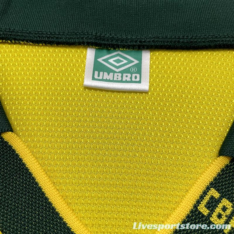 Retro 1994 Brazil Home Soccer Jersey