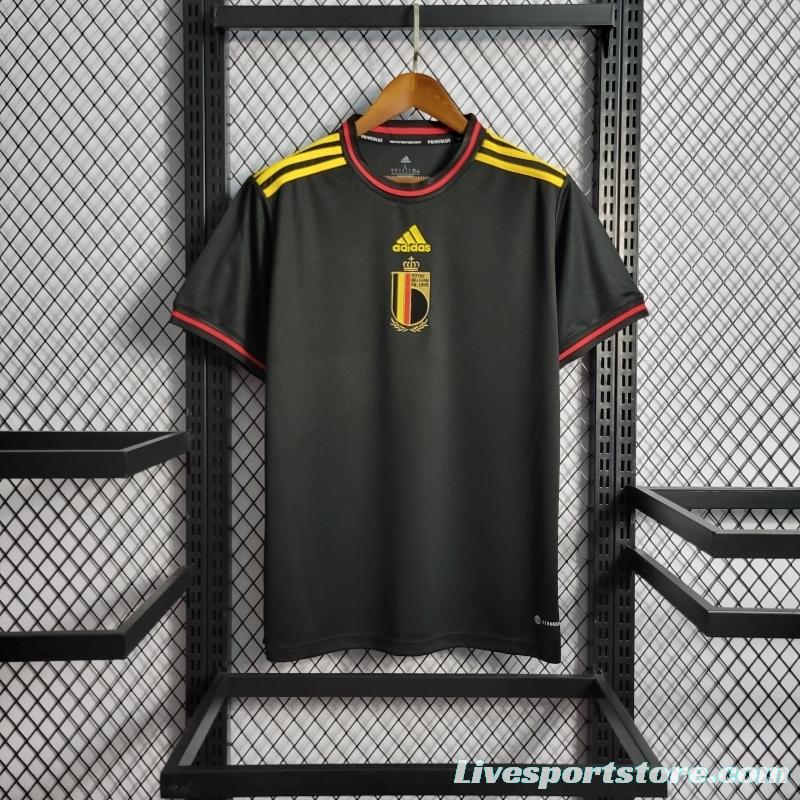 2022 Belgium Away Soccer Jersey