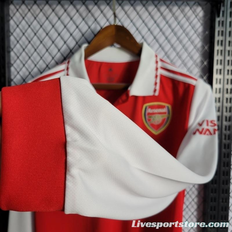 22/23 Arsenal Home Long Sleeve Soccer Jersey