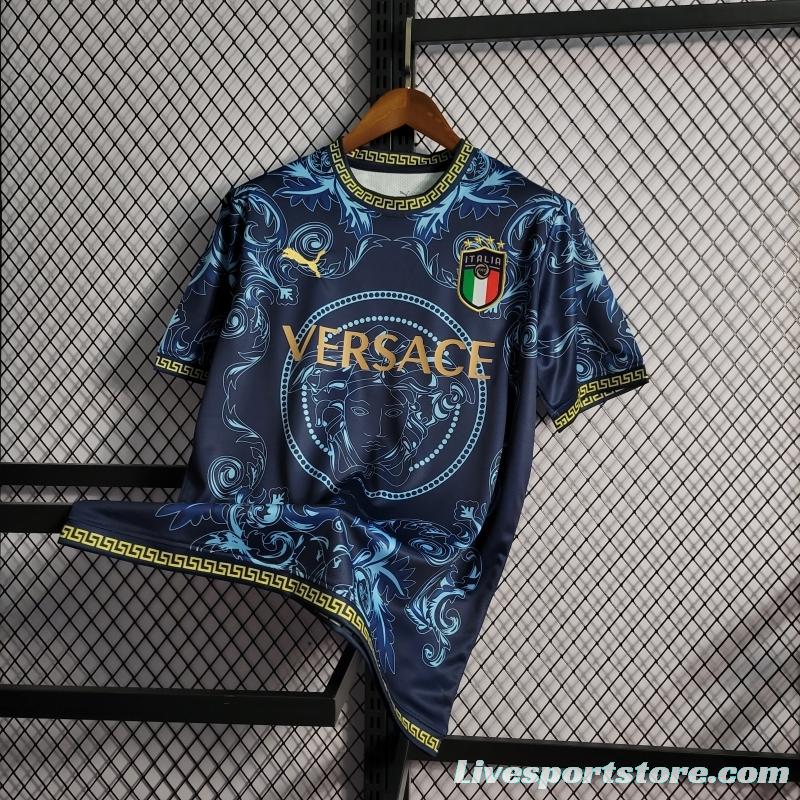 22/23 Italy X Versace Edition Blue Jersey