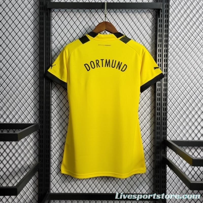 22/23 Woman Borussia Dortmund Home Soccer Jersey