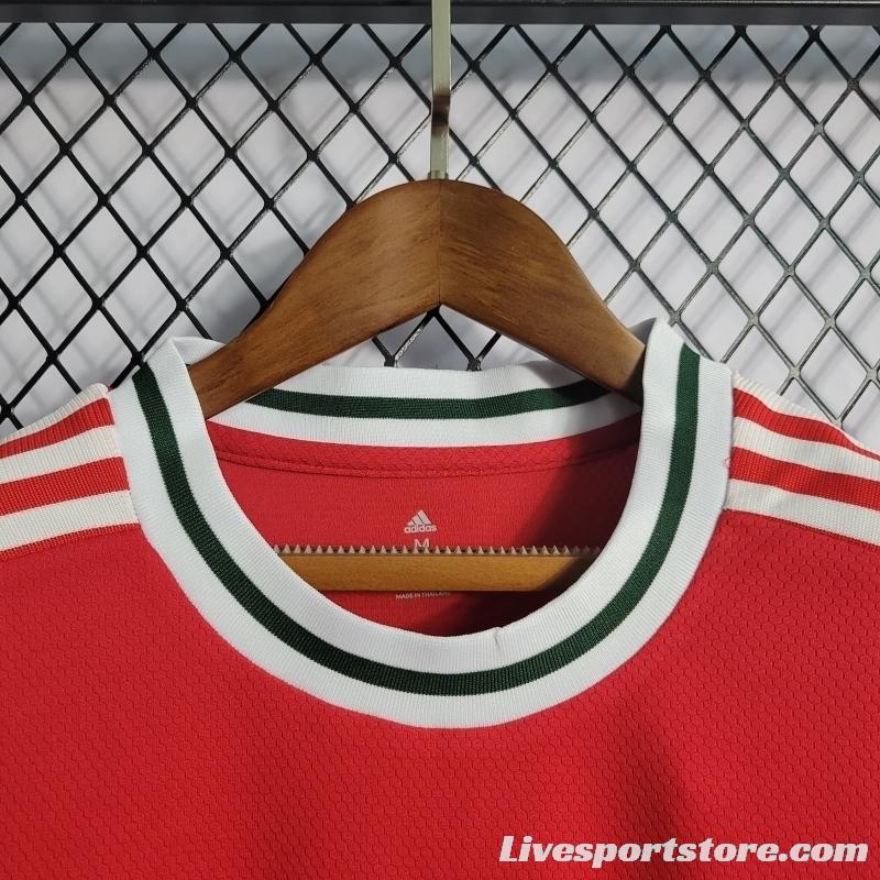 2022 Woman Wales Home Soccer Jersey