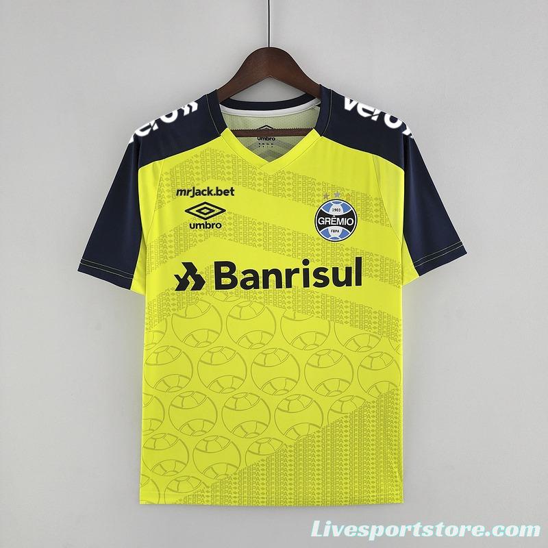 22/23 Gremio Training Jersey Fluorescent Green With Full Sposnor