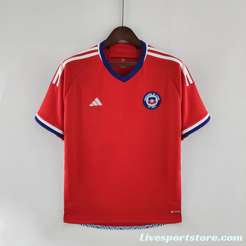 2022 Chile Home Soccer Jersey