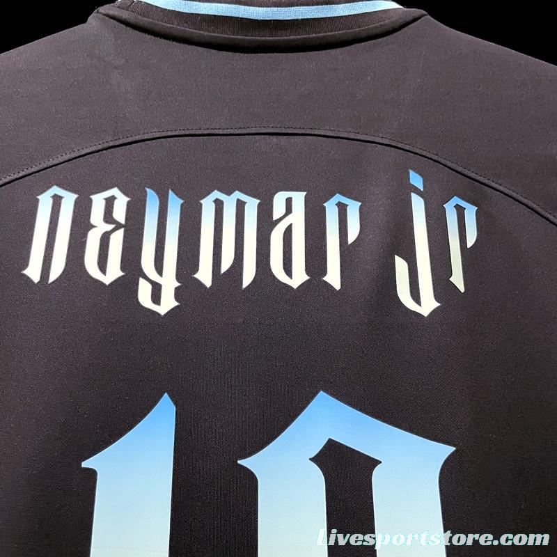 2022 Brazil Black Neymar JR #10 Printing Jersey