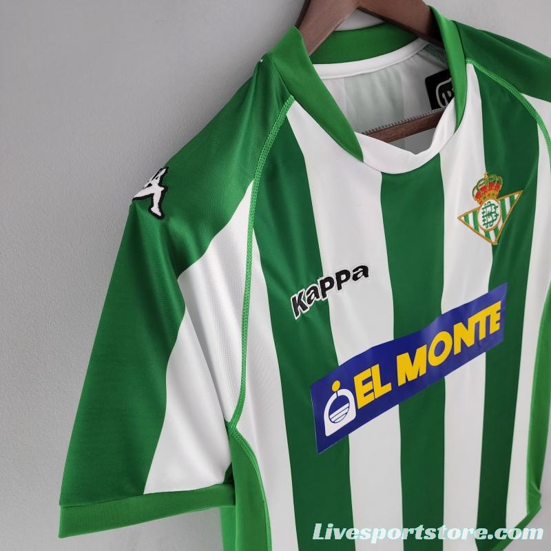 Retro Real Betis 01/02 Home Soccer Jersey