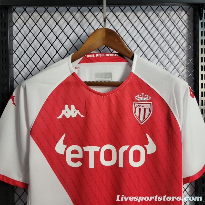 22/23 AS Monaco HOME Soccer Jersey