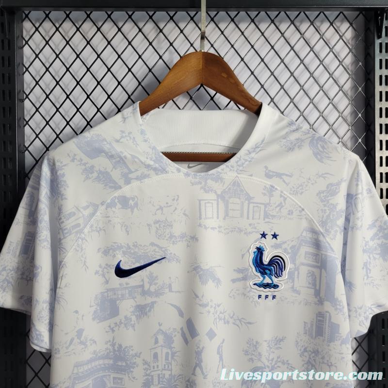 2022 France Away Soccer Jersey