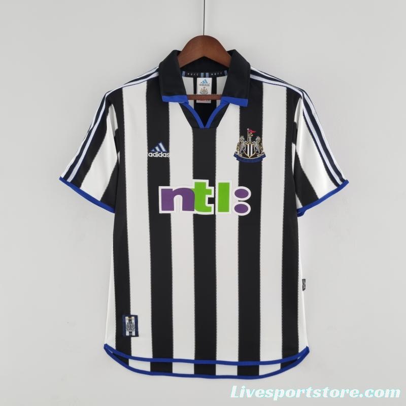 Retro 00/01 Newcastle United Home Soccer Jersey