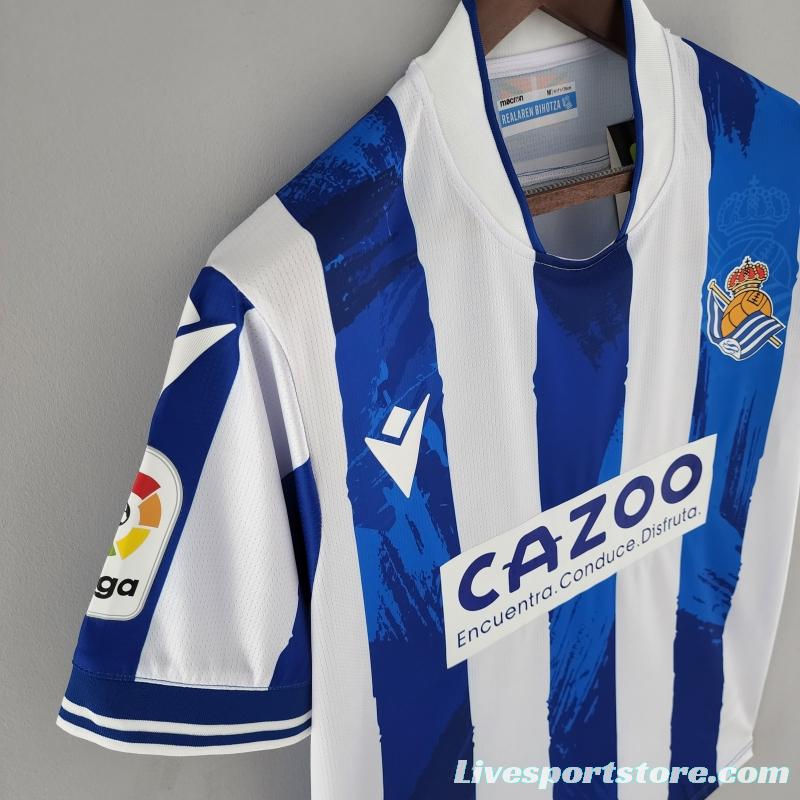 22/23 Real Sociedad Home Soccer Jersey