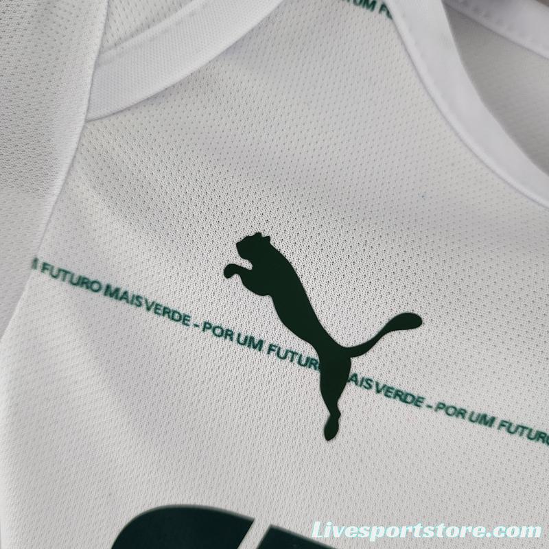 22/23 Palmeiras Away White Baby Jersey 9-12 MONTH KM#0034 9-12 Soccer Jersey