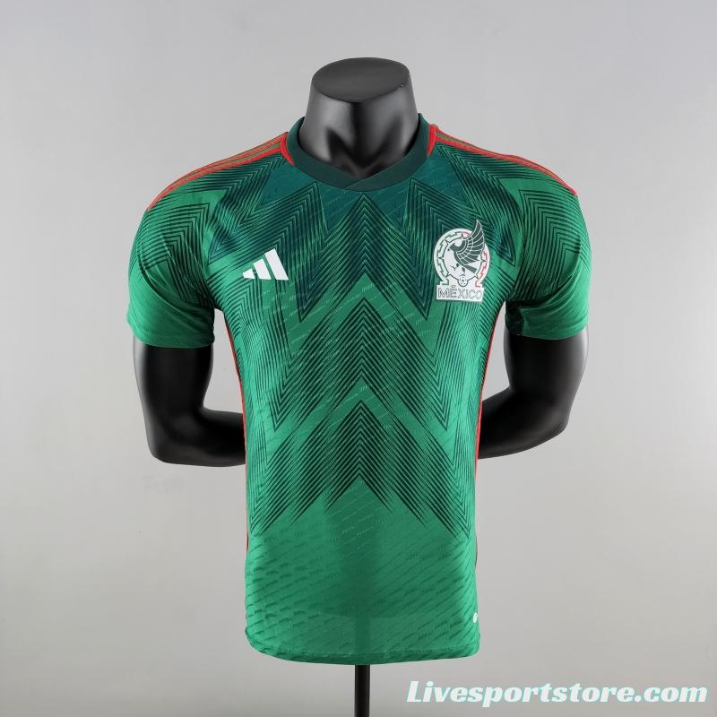 Player Version 2022 Mexico Home Soccer Jersey