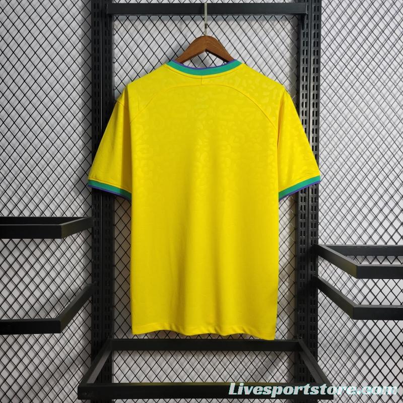 2022 Brazil Home Club World Cup National Team Soccer Jersey