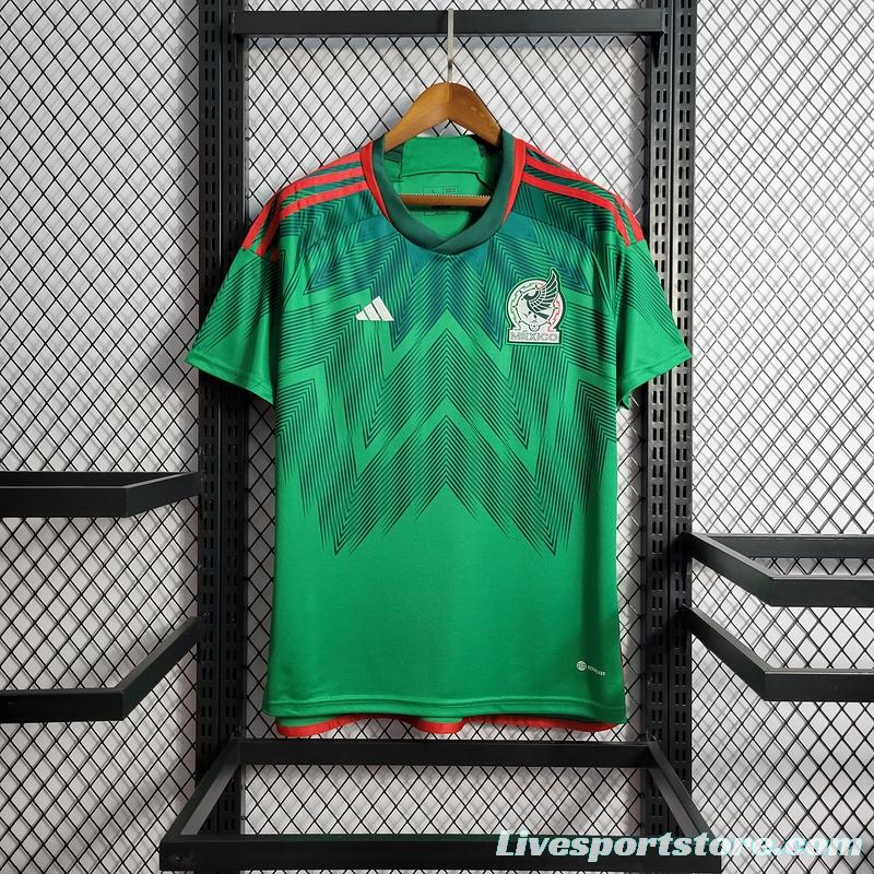 2022 Mexico Home Soccer Jersey