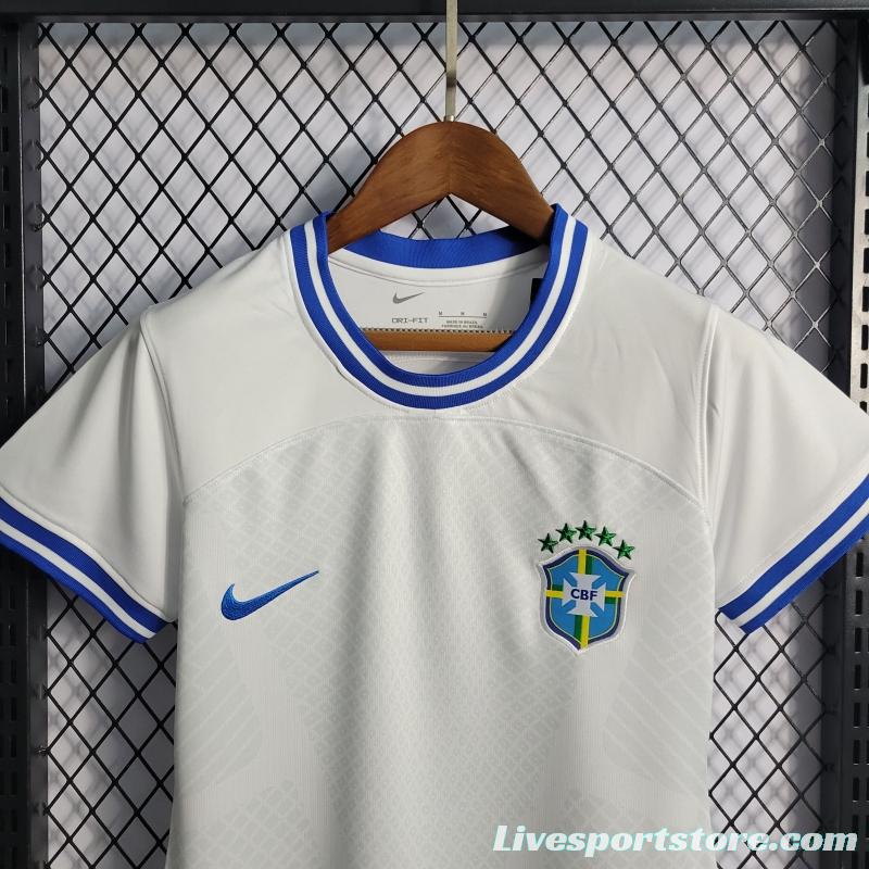 2022 Woman Brazil Concept White Jersey