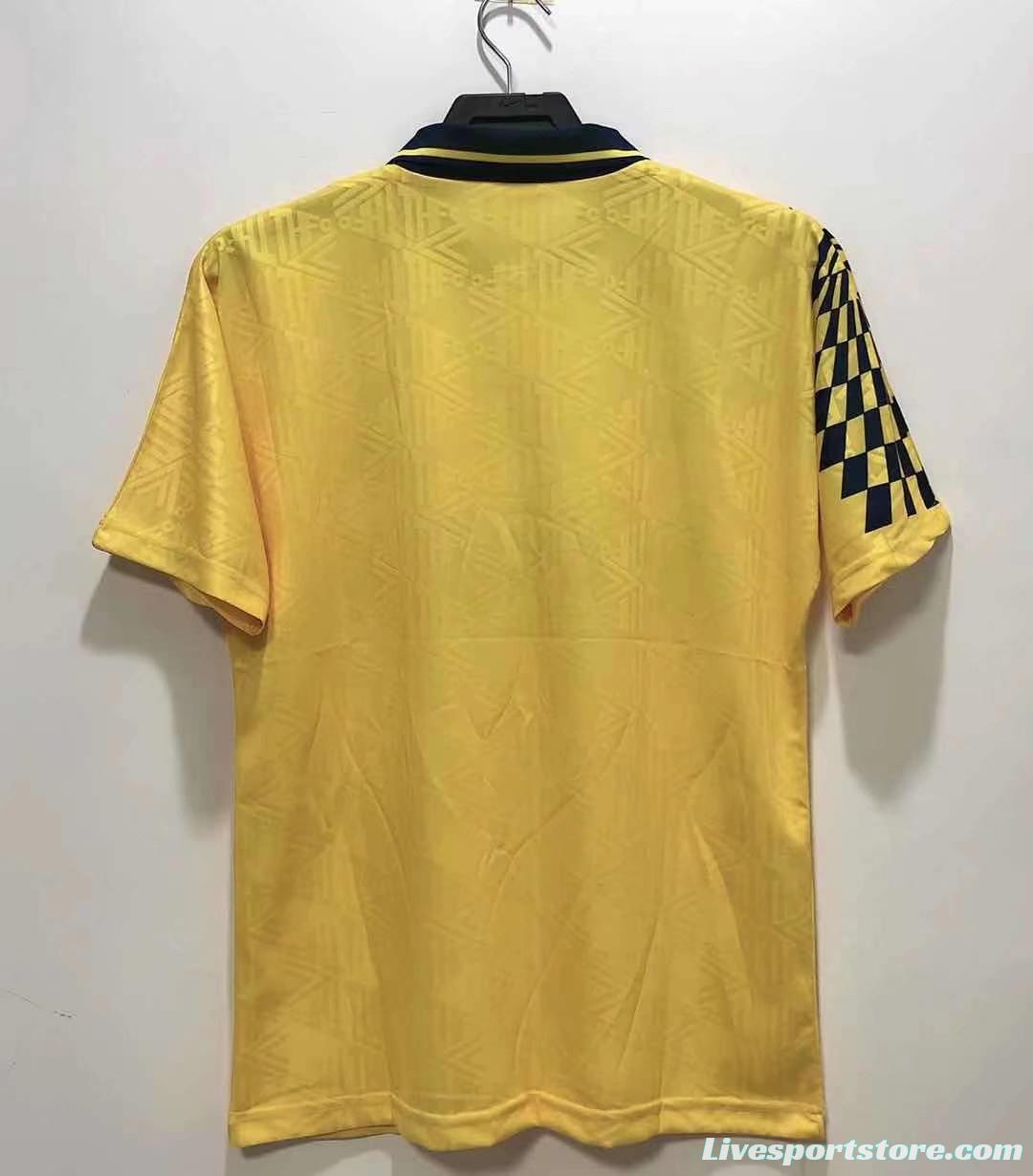 Retro 92/94 Tottenham Hotspur Away Soccer Jersey